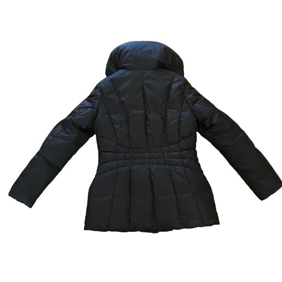 Kenneth Cole Coat Womens Down Hooded Puffer Black Size Small Warm Pockets - Picture 3 of 8